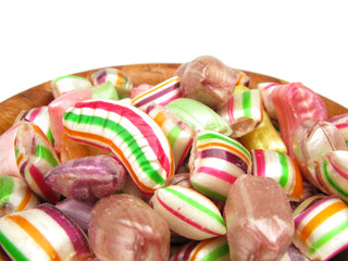 Candies multicolour boiled sweets