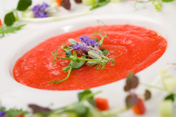 Delicious gazpacho soup