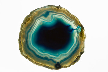 slice of agate crystal