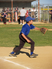 little league baseball first baseman © cfarmer