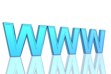 3d World Wide Web internet symbol