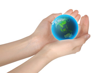 world in hands