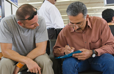Man writing