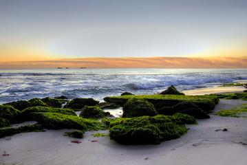 Naklejka na ściany i meble Sunset at Burns Beach Perth Western Australia