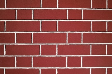 Obraz premium Red brick wall texture. Closeup view