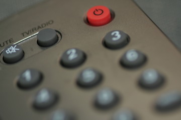 remote control, power button