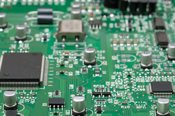 Obraz premium close-up circuit board