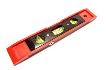 Bubble level isolated on white background