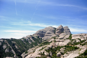 Paisaje montaña de Montserrat