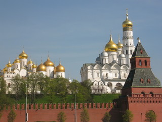 Fototapeta na wymiar Moscow, Russia, Kremlin cathedrals