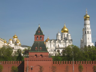 Fototapeta na wymiar Moscow, Russia, Kremlin towers