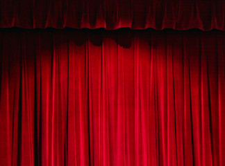 Red Theater Curtain