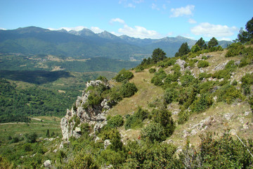 Fototapeta na wymiar Vue sur le Donnezan,Ariège,Pyrénées