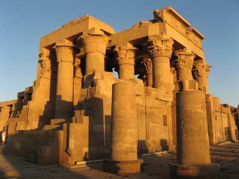 Sunset at Kom Ombo Temple, Egypt  
