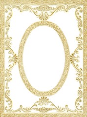 vintage golden frame