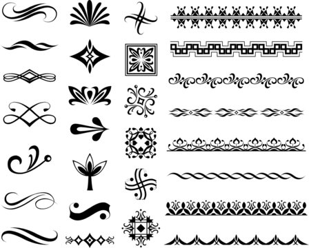 Naklejki decorative designs and icons