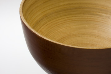 empty wooden bowl
