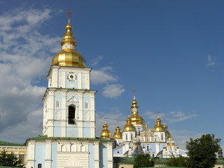 Fototapeta na wymiar Saint Michael's Cathedral with bell tower