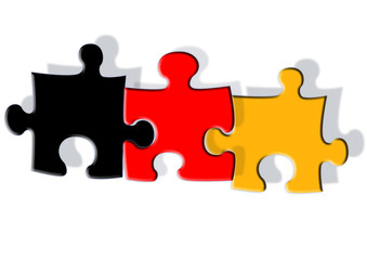 Puzzle Deutschland Flagge