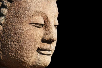 Fototapeten head of a stone bodhisattva © Li Ding