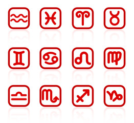 Zodiac vector iconset