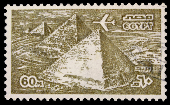 Pyramids Postage Stamp