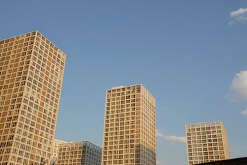Fototapeta na wymiar modern building in downtown of Beijing
