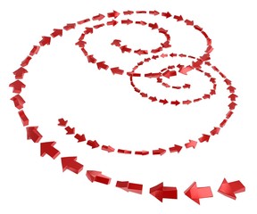 2 Way Arrow Spirals