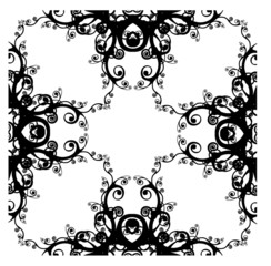 Decorative Abstract Digital Design - Circular Frame Background