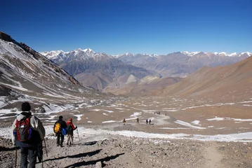 Photo sur Plexiglas Népal Trekkers