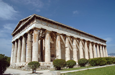 Fototapeta na wymiar Temple to Hephaestus in Athens