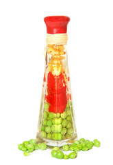 corn, pepper and peas