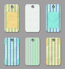 Gift tags whis  strips