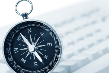 Computer Keyboard and Compass
