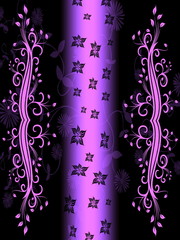 ornament in black and lilac