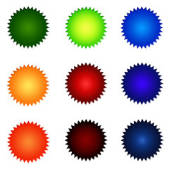 Set Of Round Website Buttons