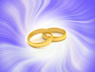 Rings in white background