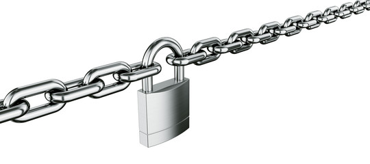 Chain with padlock