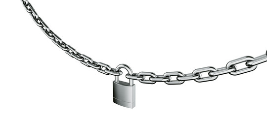 Chain with padlock