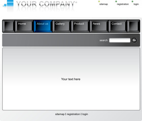 Black Keyboard Website template