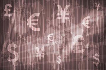 Global Currencies Abstract Background