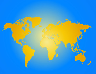 Fototapeta na wymiar World map vecor