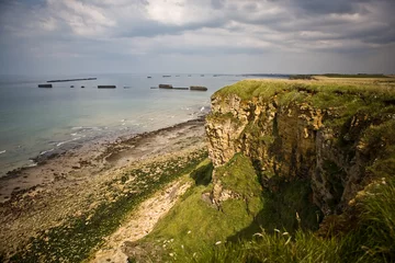 Poster de jardin Falaise Arromanches 04
