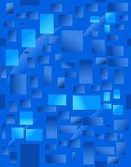 Background with blue rectangulars. Vector illustration