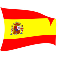Bandera de España al viento