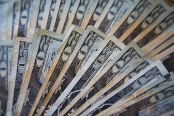 Obraz premium Many twenty dollar bills