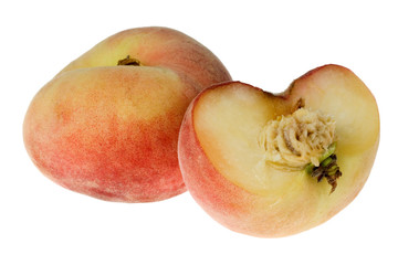 Donut peach isolated on white background