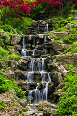 Obrazy na Szkle  Kaskadowy wodospad