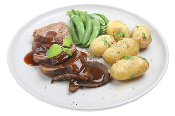 Lamb Dinner with New Potatoes