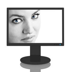 Monitor with portrait